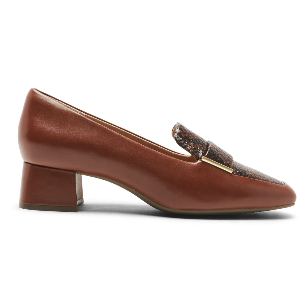 Rockport Womens Loafers Brown - Total Motion Esma - UK 572-USKCWF